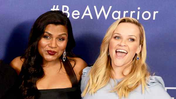 Mindy Kaling and Reese Witherspoon attend the 2018 European premiere of 'A Wrinkle In Time' at BFI IMAX in London, England.