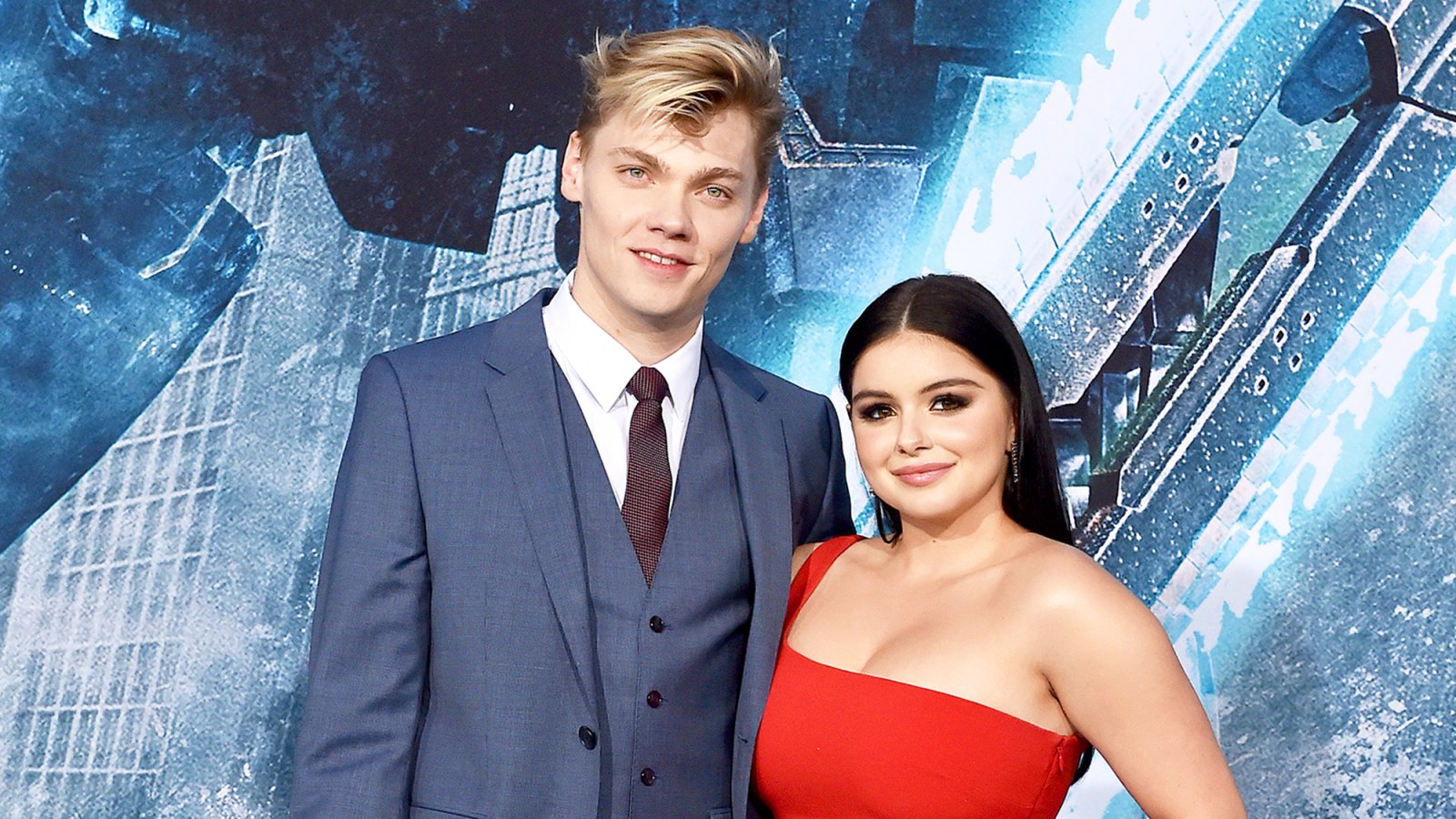 Levi Meaden and Ariel Winter arrive at Universal's 'Pacific Rim Uprising' premiere at TCL Chinese Theatre IMAX on March 21, 2018 in Hollywood, California.