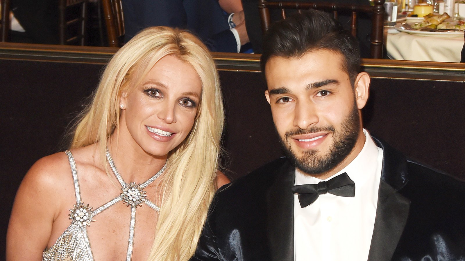 Britney Spears and Sam Asghari attend the 29th Annual GLAAD Media Awards at The Beverly Hilton Hotel on April 12, 2018 in Beverly Hills, California.