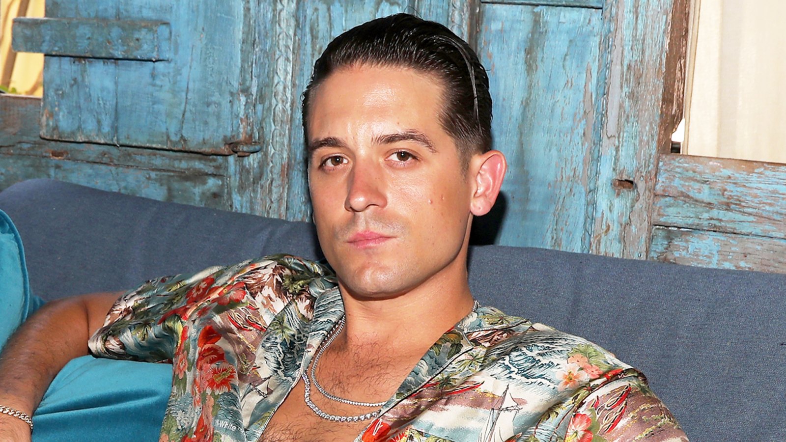 G-Eazy attends a pool party at Playboy Social Club in Palm Springs, California, on April 14, 2018.