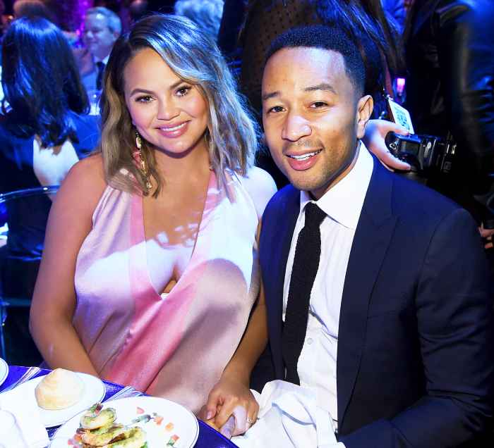 Chrissy Teigen and John Legend attend City Harvest's 35th Anniversary Gala at Cipriani 42nd Street on April 24, 2018 in New York City.