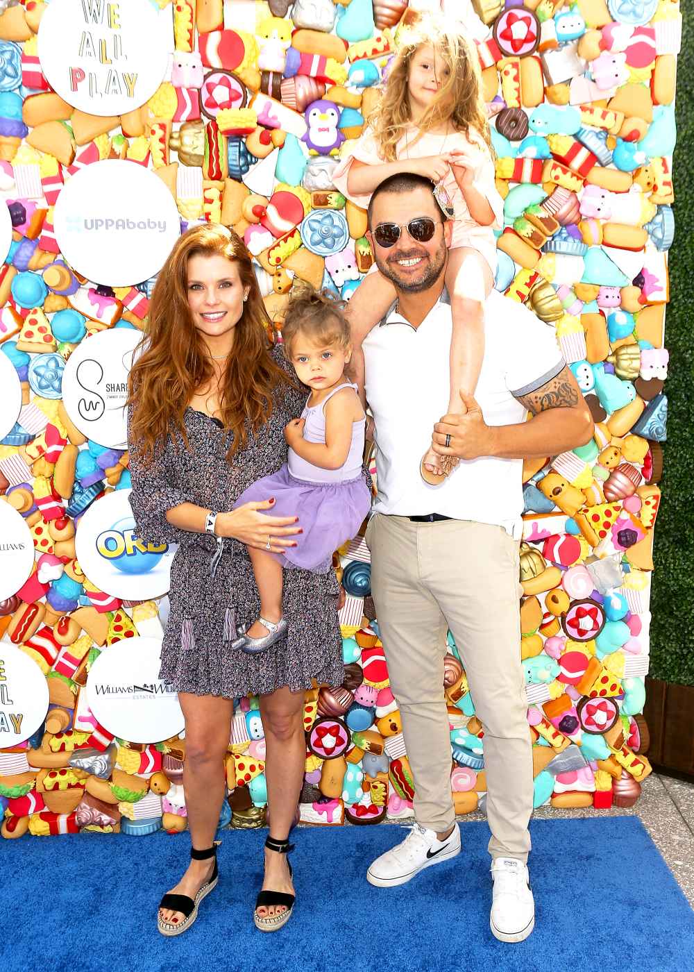 JoAnna Garcia and Nick Swisher with daughter Emerson and Sailor attend the Zimmer Children's Museum's 3rd Annual We All Play Fundraiser held on April 28, 2018 in Santa Monica, California.