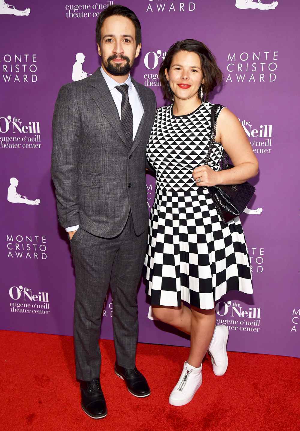 Lin-Manuel Miranda and Vanessa Nadal attend The Eugene O'Neill Theater Center's 18th Annual Monte Cristo Award at Edison Ballroom on April 30, 2018 in New York City.
