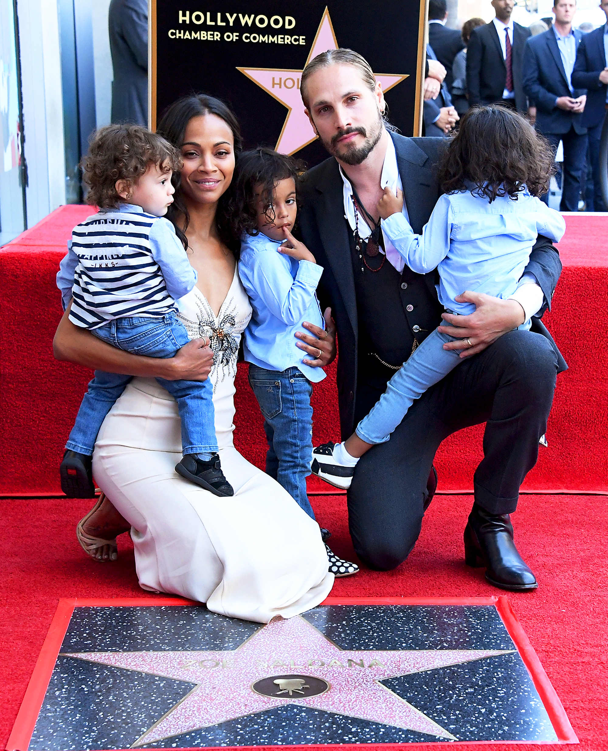 Exclusive… Zoe Saldana And Husband Marco Perego Out And 