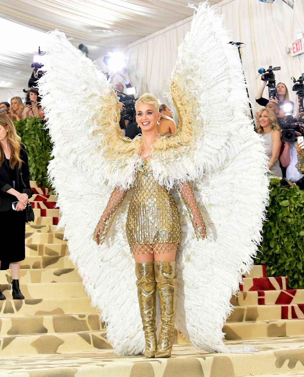 Katy Perry attends the Heavenly Bodies: Fashion & The Catholic Imagination Costume Institute Gala at The Metropolitan Museum of Art on May 7, 2018 in New York City.