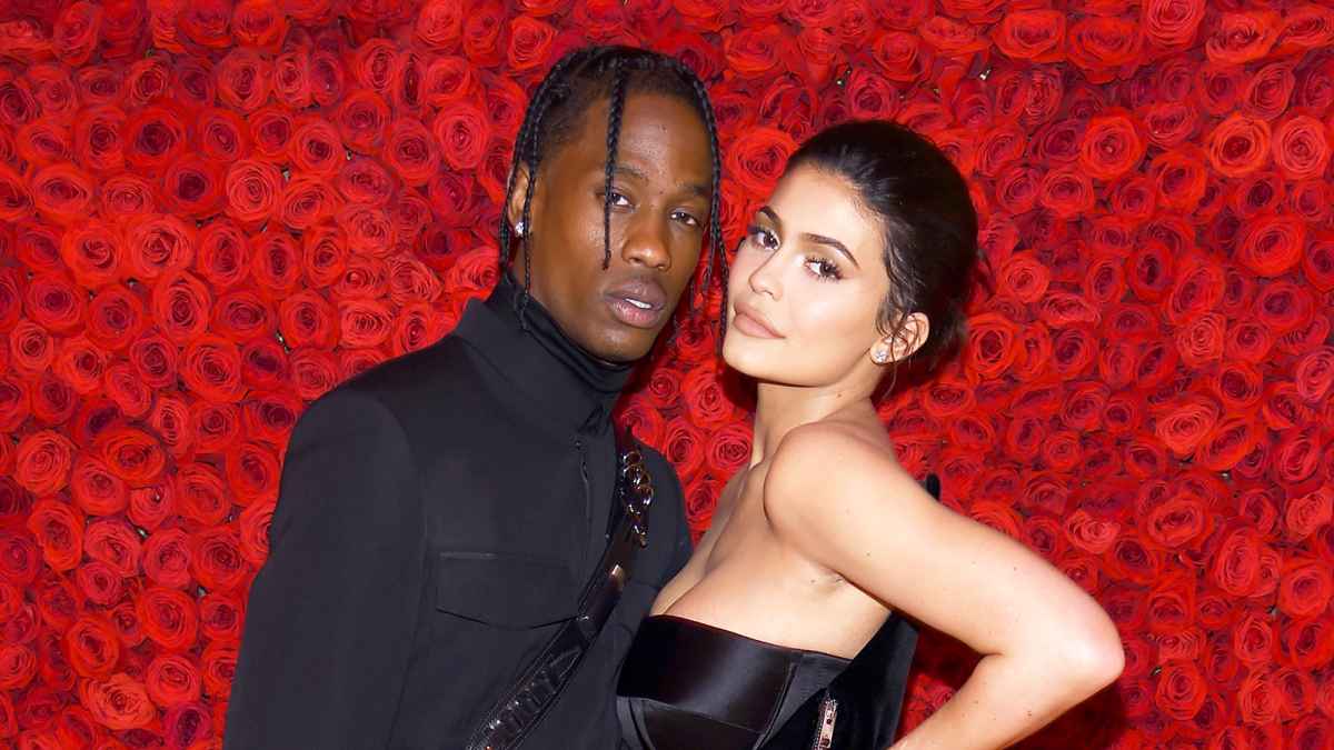 Travis Scott and Kylie Jenner attend the Heavenly Bodies: Fashion & The Catholic Imagination Costume Institute Gala at The Metropolitan Museum of Art on May 7, 2018 in New York City.