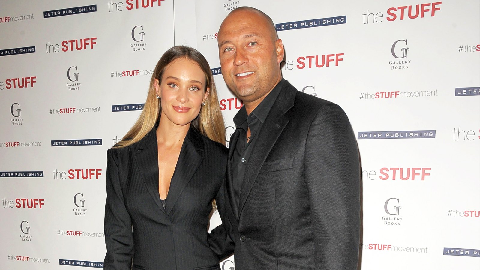 Derek Jeter and wife Hannah attend Dr. Sampson Davis and Sharlee Jeter's "The Stuff" book launch at 48 Lounge on May 14, 2018 in New York City.