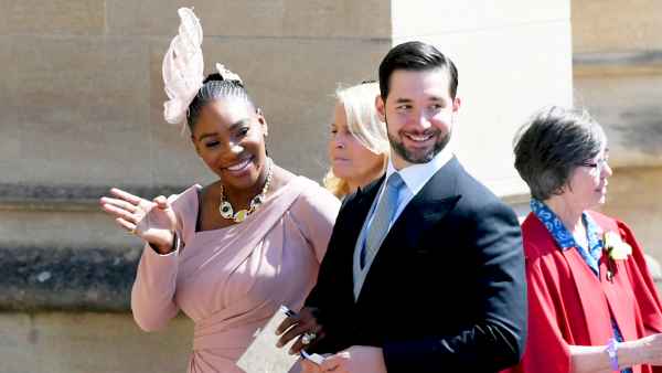Serena Williams and Alexis Ohanian attend the wedding of Prince Harry to Ms Meghan Markle at St George's Chapel, Windsor Castle on May 19, 2018 in Windsor, England.