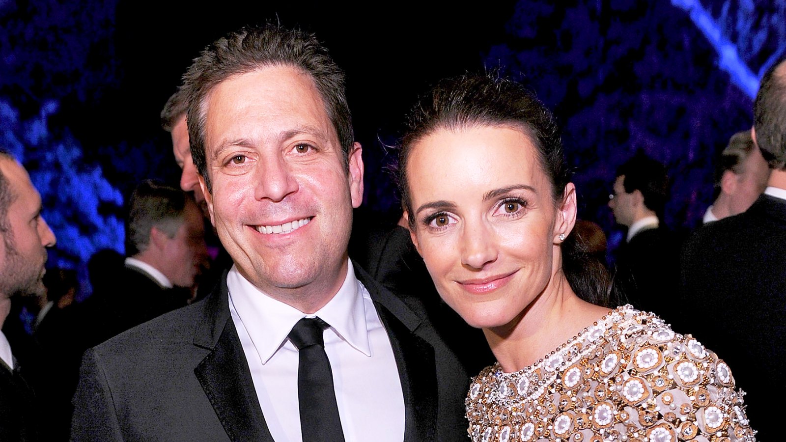 Darren Star and Kristin Davis attend the Vanity Fair party for the 2010 White House Correspondents' Association Dinner at the residence of the French Ambassador in Washington, DC.