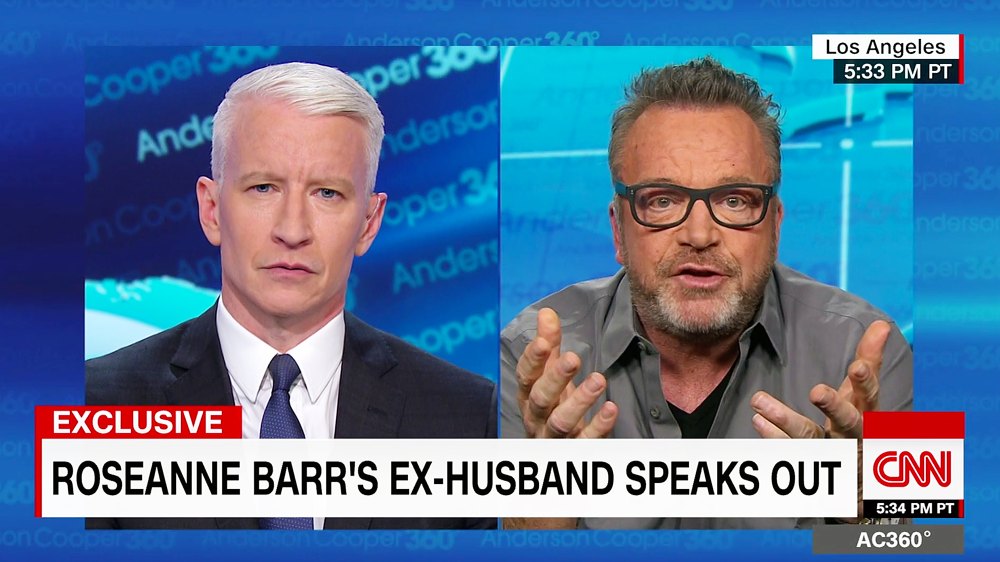 Anderson Cooper Tom Arnold Roseanne Cancellation Reaction