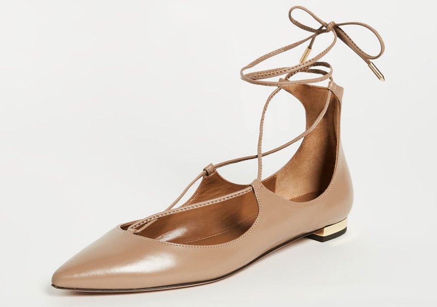 Aquazurra lace up flats
