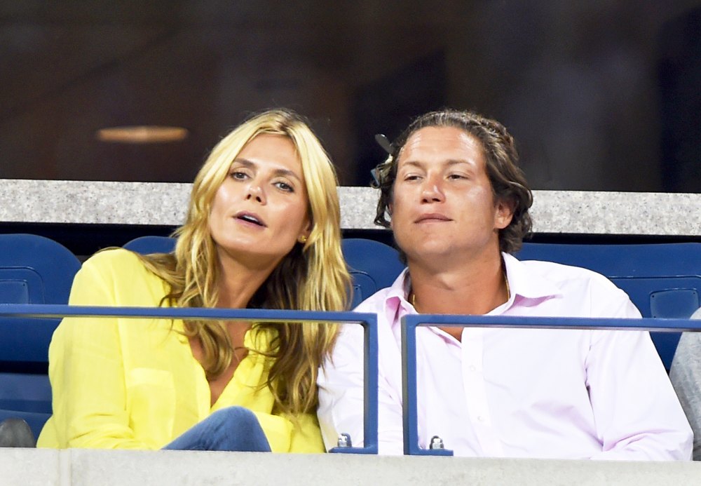 Heidi Klum and Vito Schnabel attend the 2014 US Open at USTA Billie Jean King National Tennis Center in New York City.