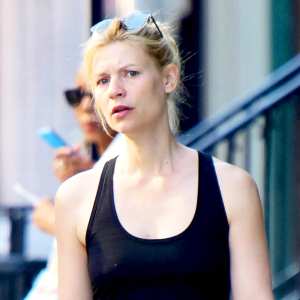 Claire Danes steps out on May 3, 2018 in New York City.