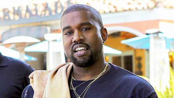 Kanye West steps out in Calabasas, California on July 18, 2017.