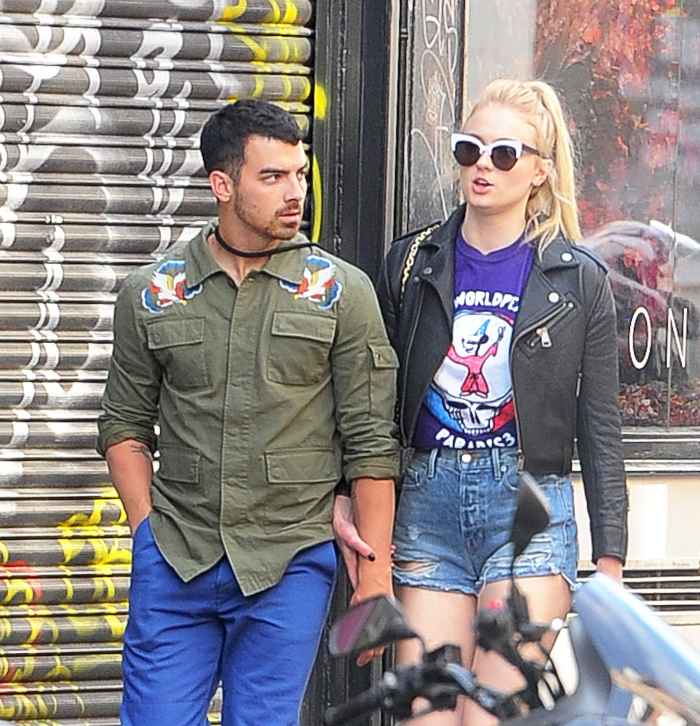 Joe Jonas and Sophie Turner step out at The Ivy Soho Brasserie in London, Emgland.