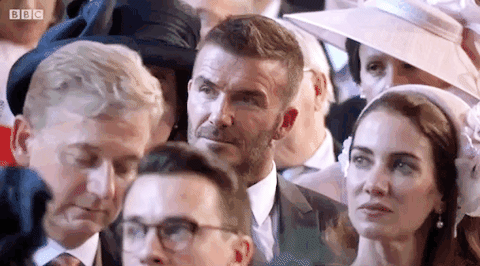 David Beckham Laughing Sermon Royal Wedding