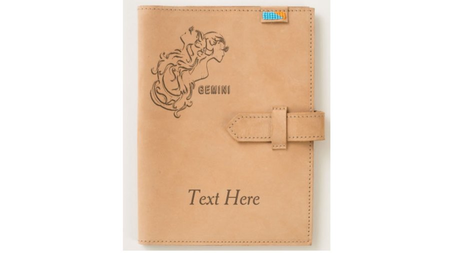 Gemini-Zodiac-Design-Handmade-Leather-Personalized-Journal