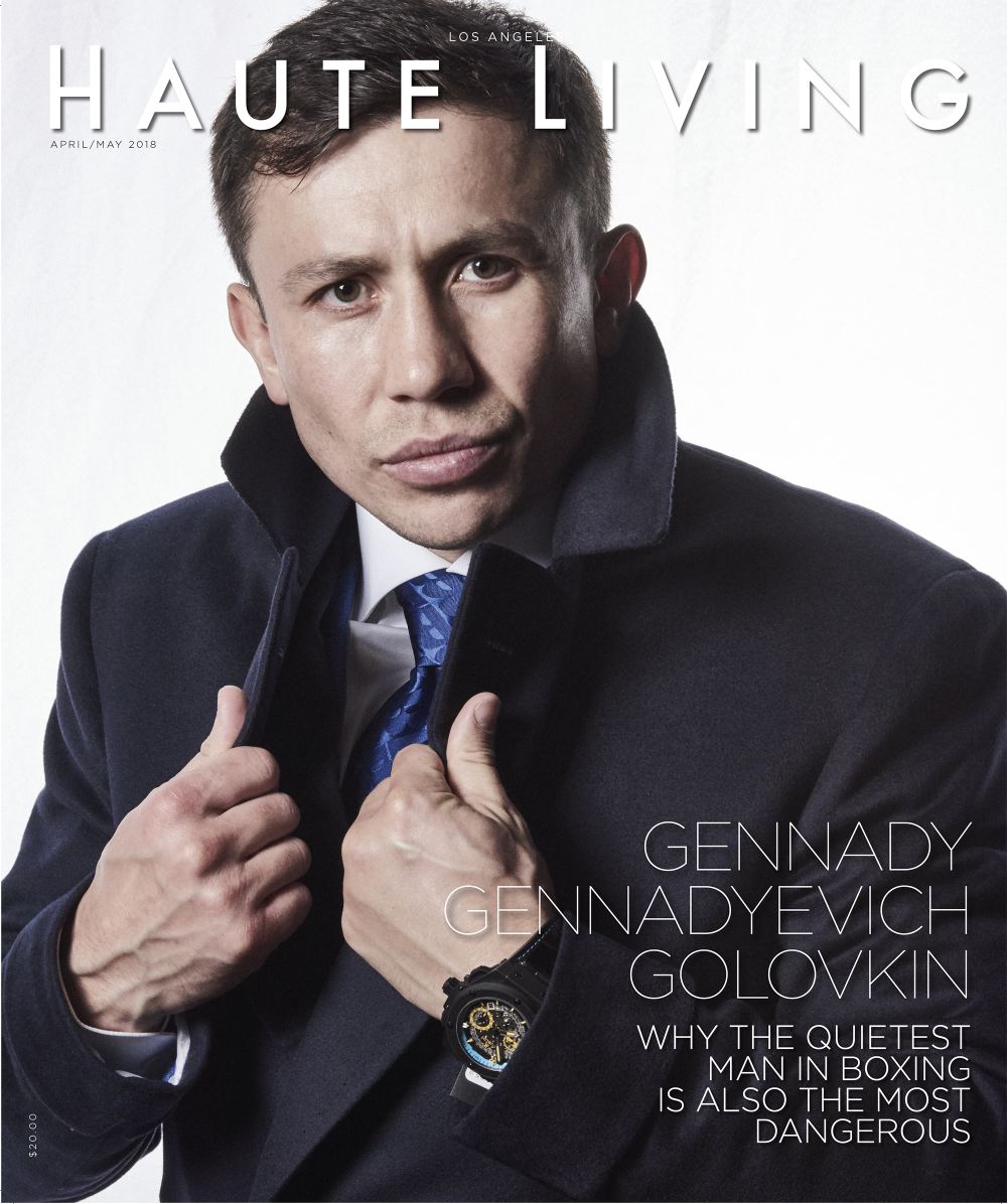 Gennady Gennadyevich Golovkin on the cover of Haute Living