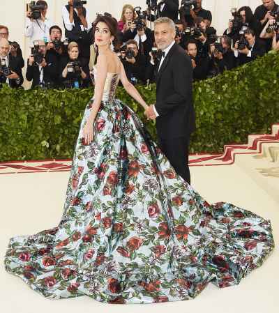 Met Gala 2018: George Clooney Jokes Their Kids Are Under Amal's Outfit ...