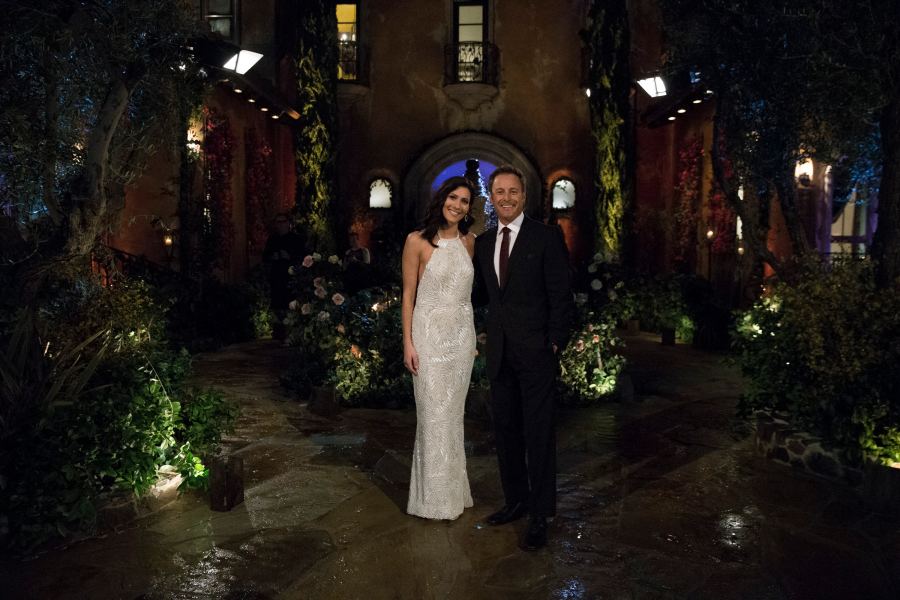Becca Kufrin The Bachelorette White Halter Gown