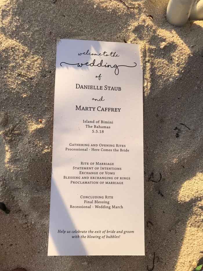 Danielle Staub and Marty Caffrey's wedding