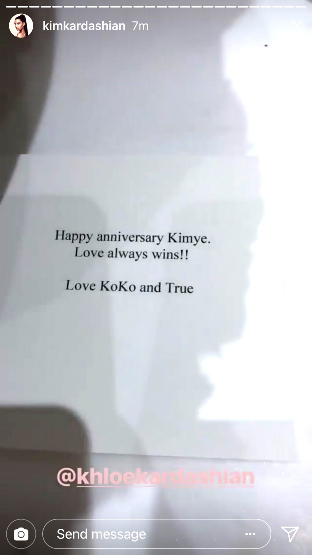 Kim kardashian anniversary khloe