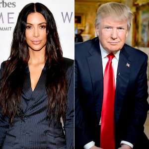 Kim Kardashian and Donald Trump