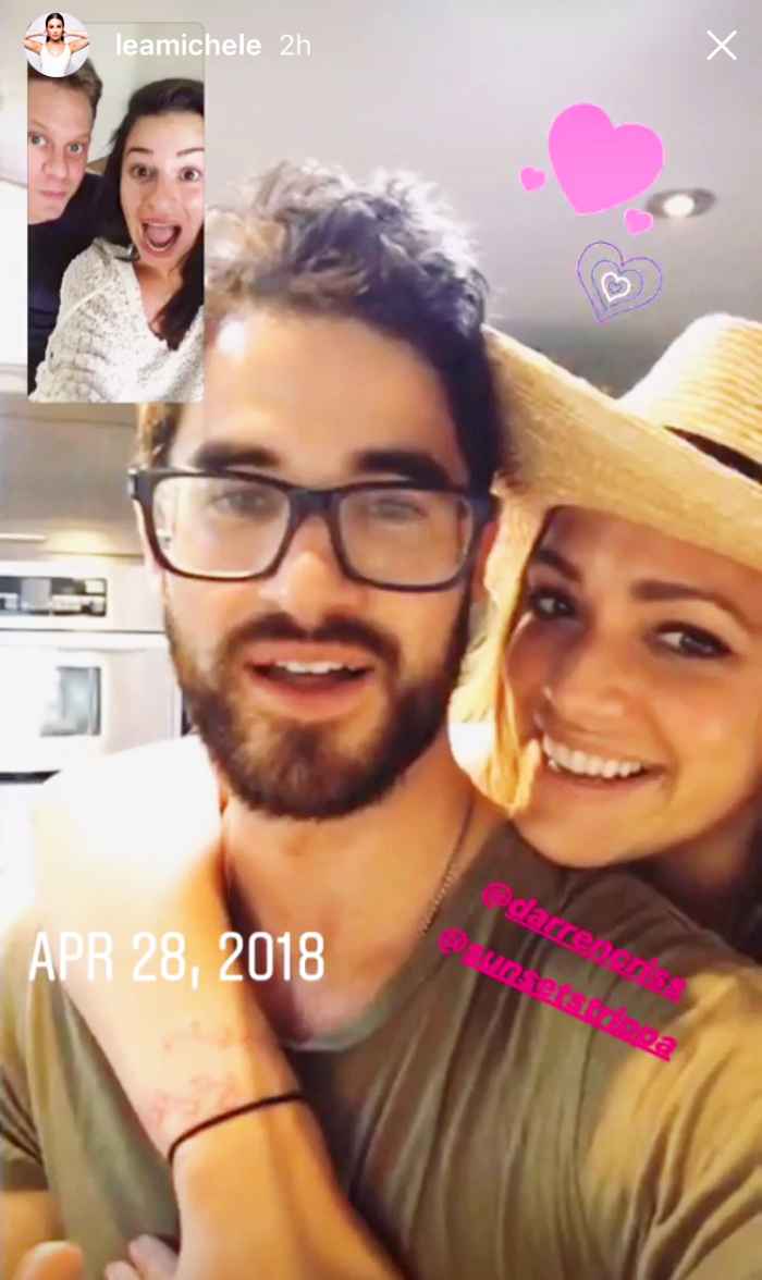 Lea Michele Zandy Reich Darren Criss Mia Swier Instagram