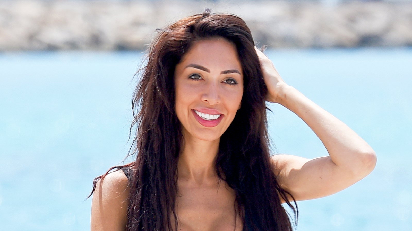 Farrah Abraham at the beach in Cannes on May 17, 2018.