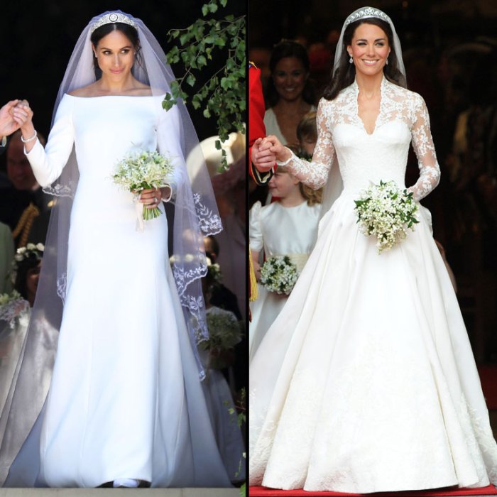 Kate Middleton And Meghan Markle S Wedding Dresses Who Had The Best