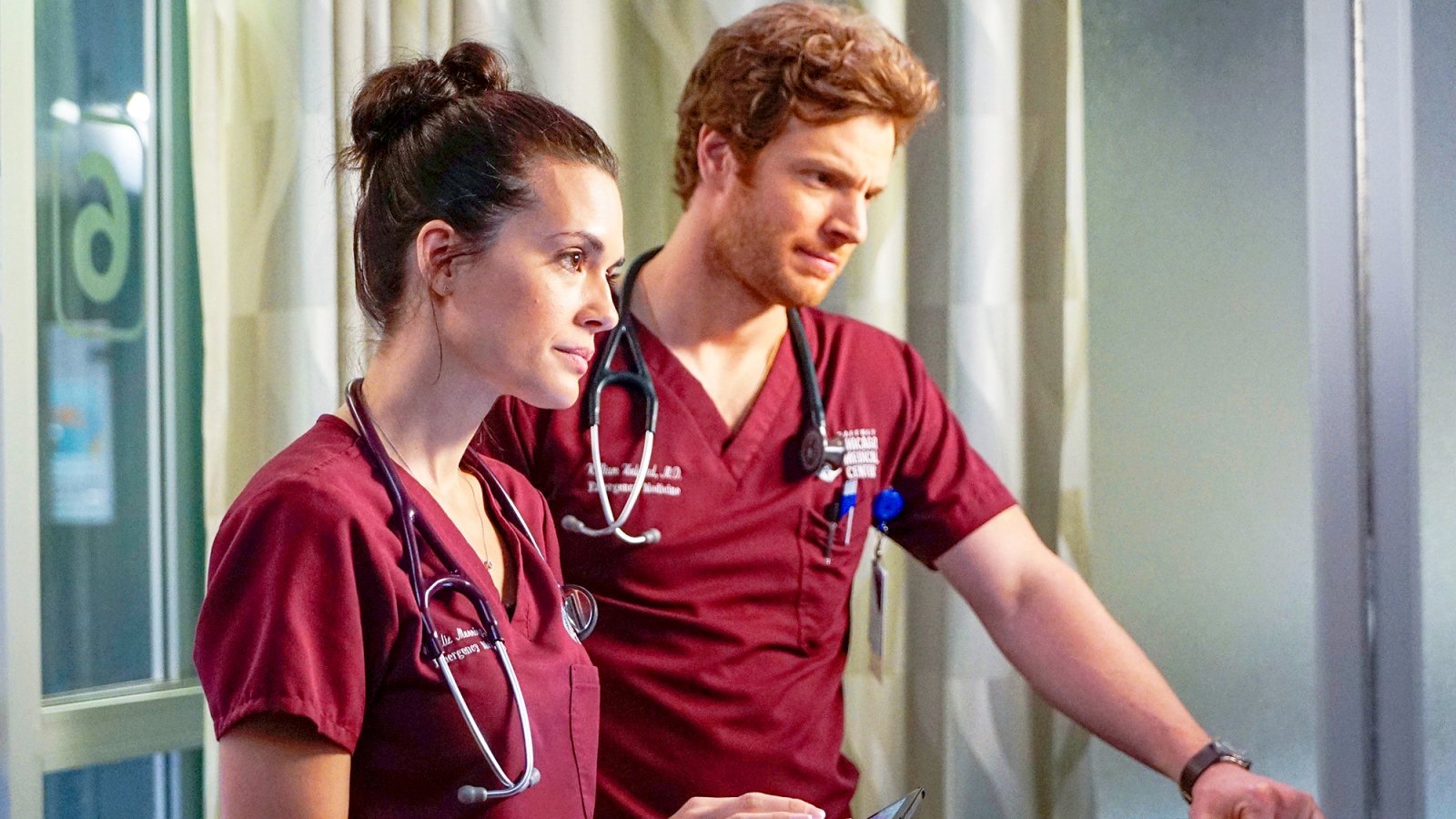 Torrey DeVitto as Natalie Manning and Nick Gehlfuss as Will Halstead in ‘Chicago Med‘