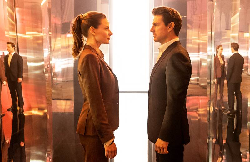 Rebecca Ferguson and Tom Cruise in 'Mission: Impossible Fallout'