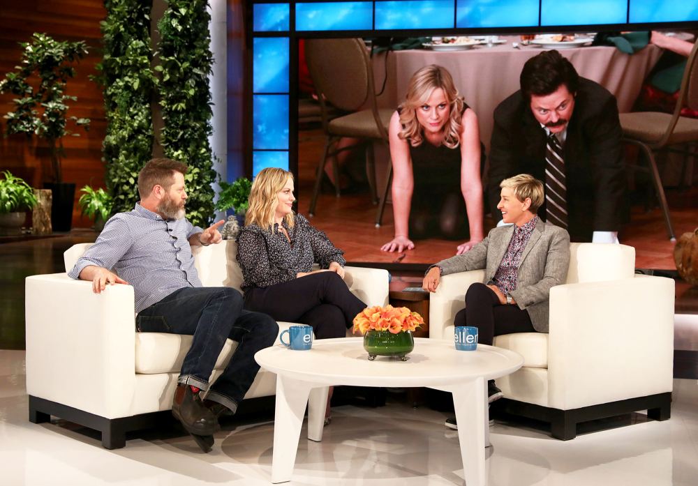 Nick Offerman and Amy Poehler on ‘The Ellen DeGeneres Show‘