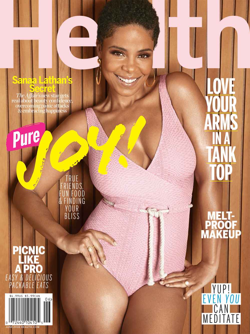 Sanaa Lathan on the cover of Health