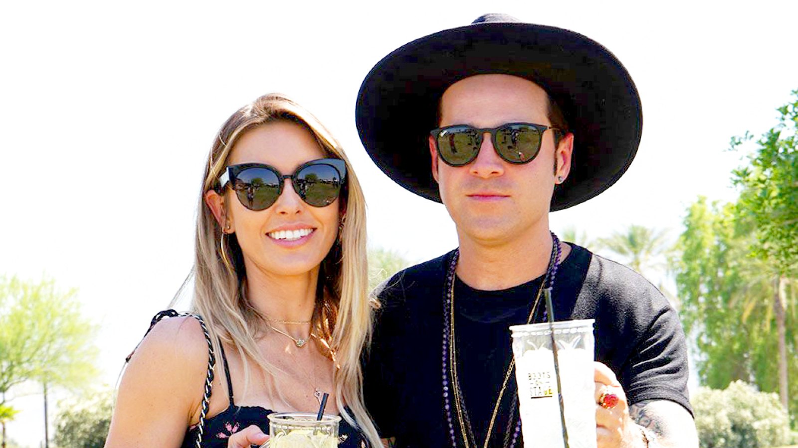 Audrina Patridge and Ryan Cabrera at the 2018 Stagecoach country music festival in Indio, California on April 28, 2018.