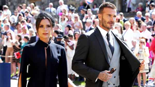 Victoria Beckham and David Beckham RW