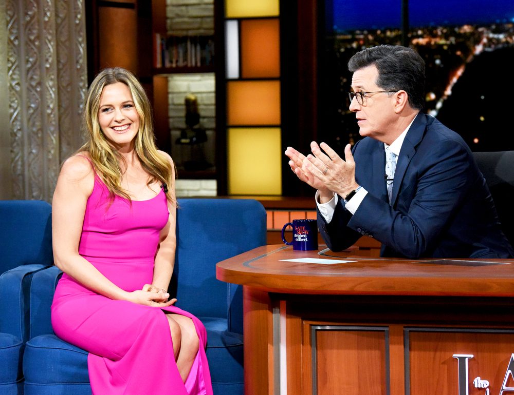Alicia Silverstone on ‘The Late Show with Stephen Colbert‘