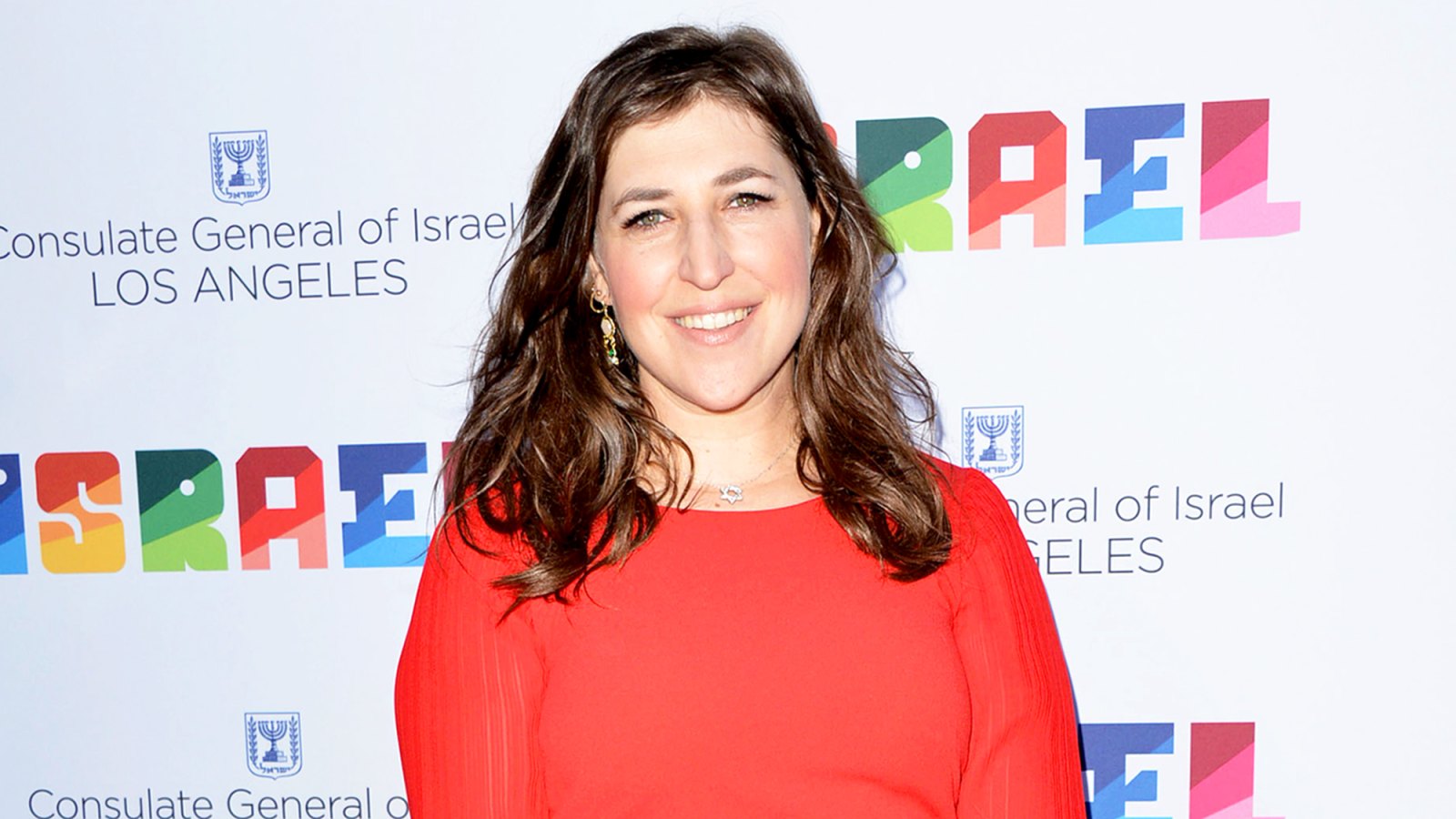 Mayim Bialik attends a private celebration of The 70th Anniversary of Israel hosted by the Consul General of Israel on June 10, 2018 in Los Angeles, California.