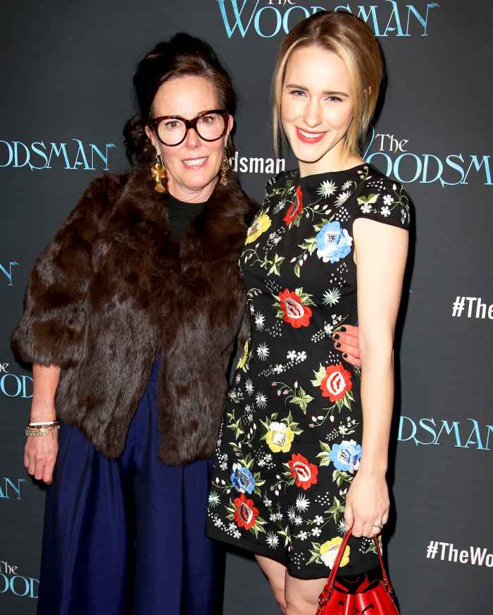 Kate Spade and Rachel Brosnahan attend the Off-Broadway Opening Night 2016 Performance of 'The Woodsman' at The New World Stages in New York City.