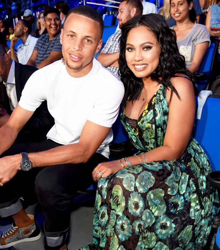 Stephen Curry and Ayesha Curry attend the Nickelodeon Kids' Choice Sports Awards 2016 at UCLA's Pauley Pavilion in Westwood, California.