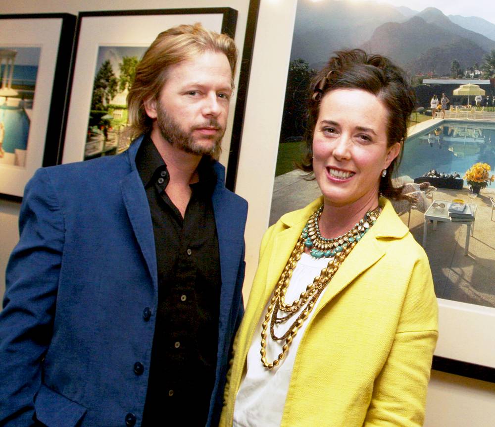David Spade and Kate Spade attend a gallery 2006 exhibition of photographer Slim Aarons' work curated by Kate Spade at Fred Segal Cafe in Los Angeles, California.