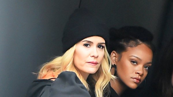 Sarah Paulson Rihanna, Sandra Bullock and Awkwafina seen on the set of ‘Ocean’s 8‘ in New York City.