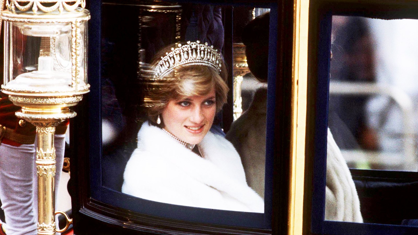 Princess Diana on her way to the State Opening of Parliament in November 1981 in London, England.