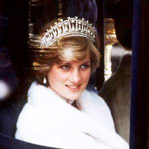 Princess Diana on her way to the State Opening of Parliament in November 1981 in London, England.