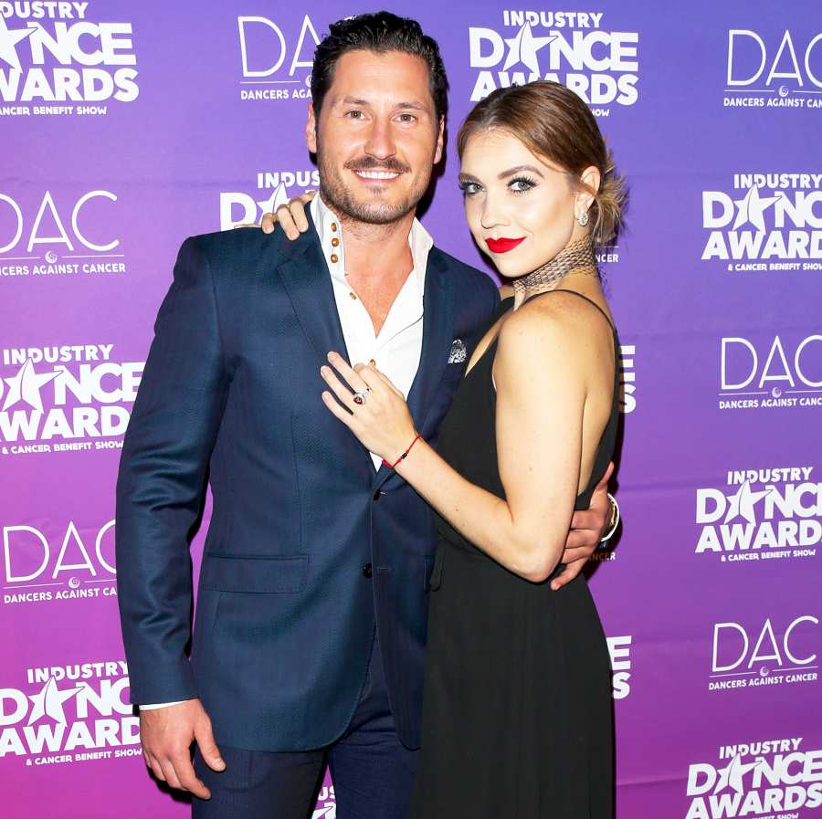 Val Chmerkovskiy and Jenna Johnson attend the 2017 Industry Dance Awards and Cancer Benefit show at Avalon in Hollywood, California.
