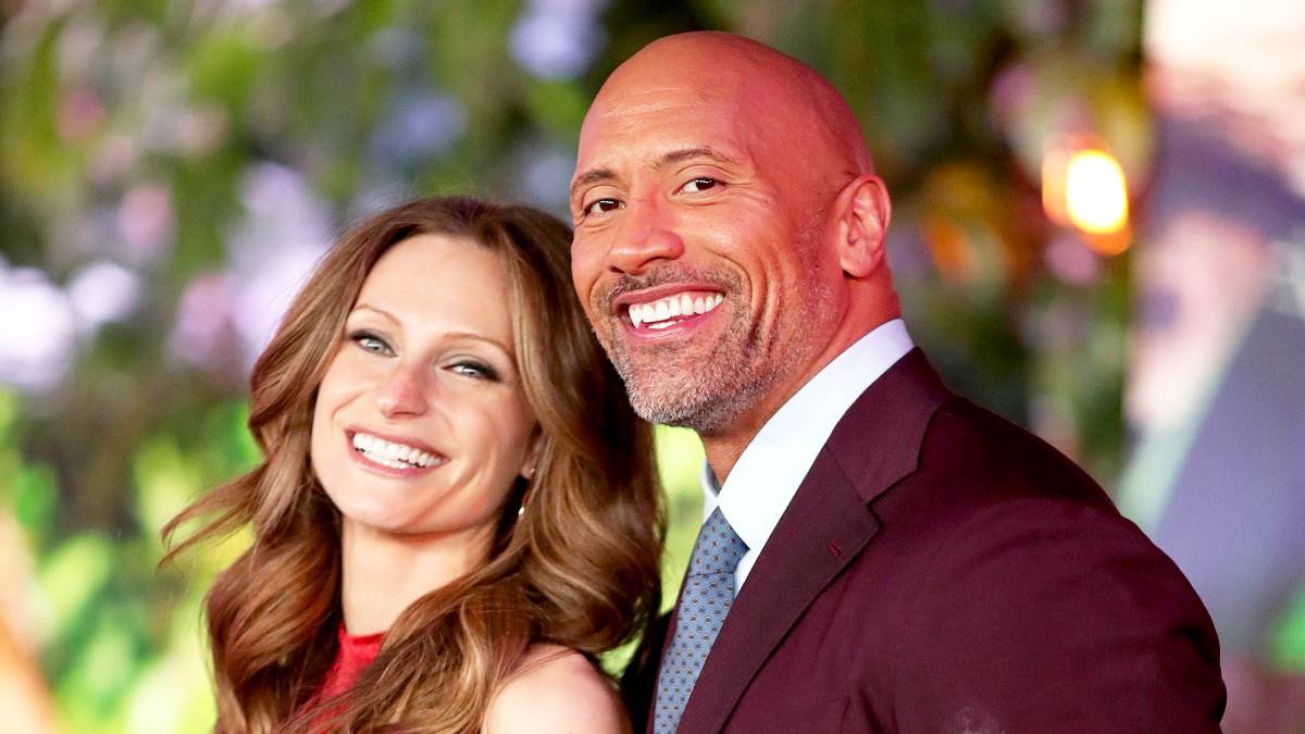 Dwayne ‘The Rock‘ Johnson and Lauren Hashian attend the 2017 premiere of "Jumanji: Welcome To The Jungle" in Hollywood, California.
