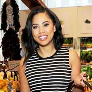 Chef and author Ayesha Curry shops in New York City on April 27, 2017.