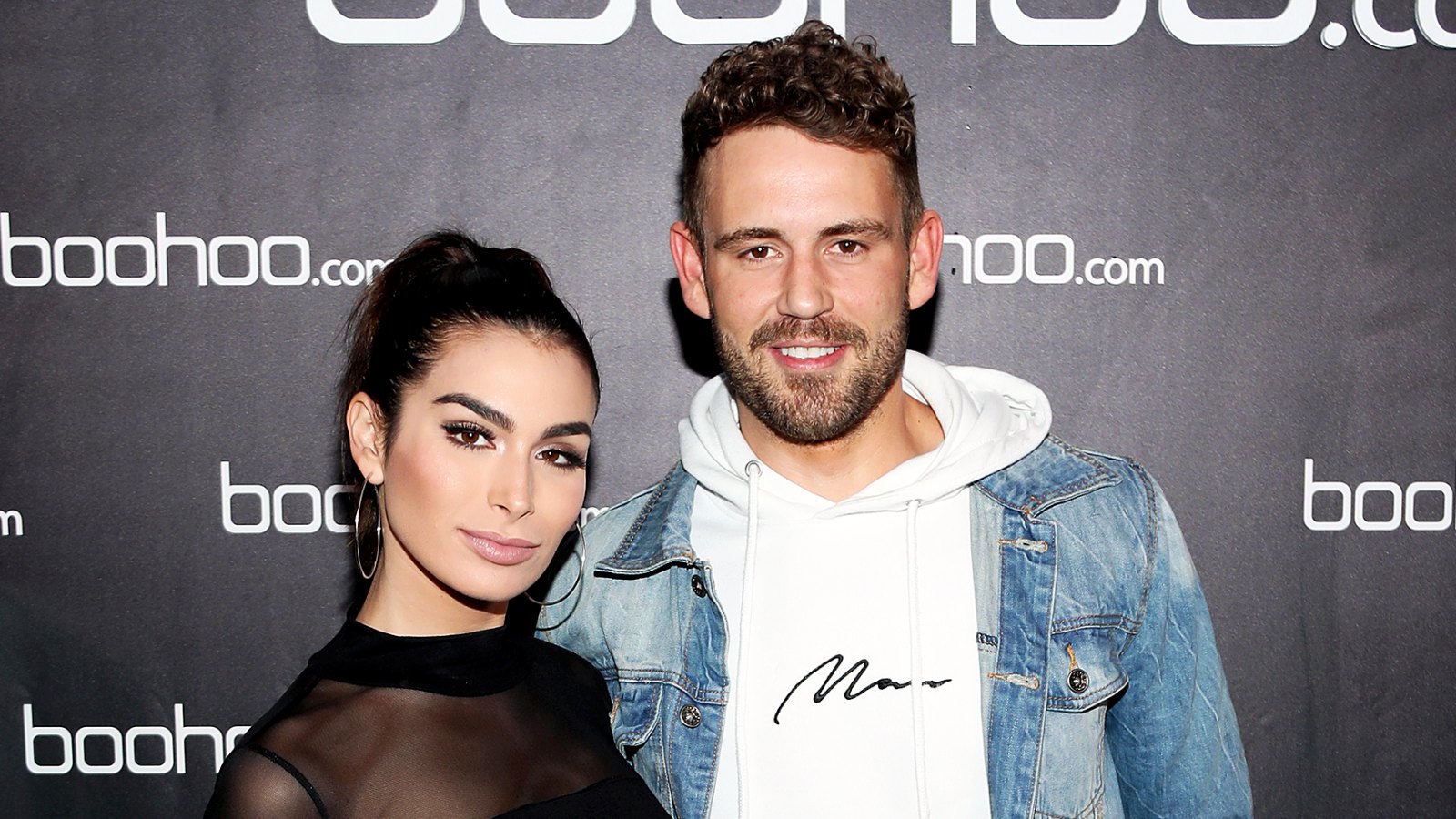 Ashley Iaconetti and Nick Viall attend the launch of the boohoo.com spring collection and the Zendaya Edit at The Highlight Room at the Dream Hollywood on March 21, 2018 in Hollywood, California.