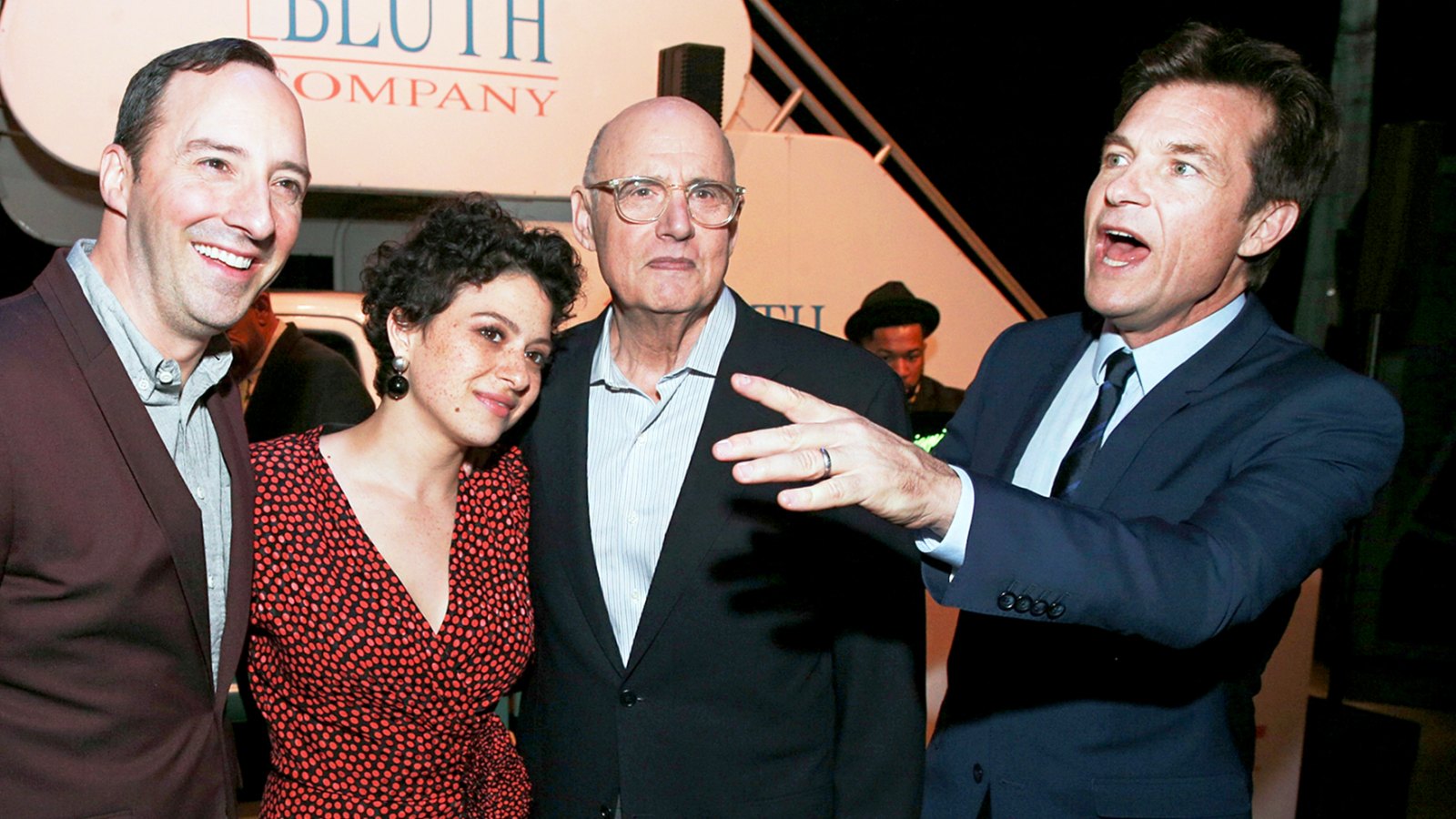 Tony Hale, Alia Shawkat, Jeffrey Tambor and Jason Bateman attend the after party for the 2018 premiere of Netflix's 'Arrested Development' Season 5 at Netflix FYSee Theater in Los Angeles, California.