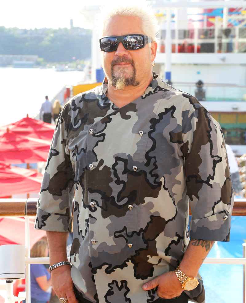Guy Fieri attends Carnival Horizon naming ceremony event at Pier 88 on May 23, 2018 in New York City.
